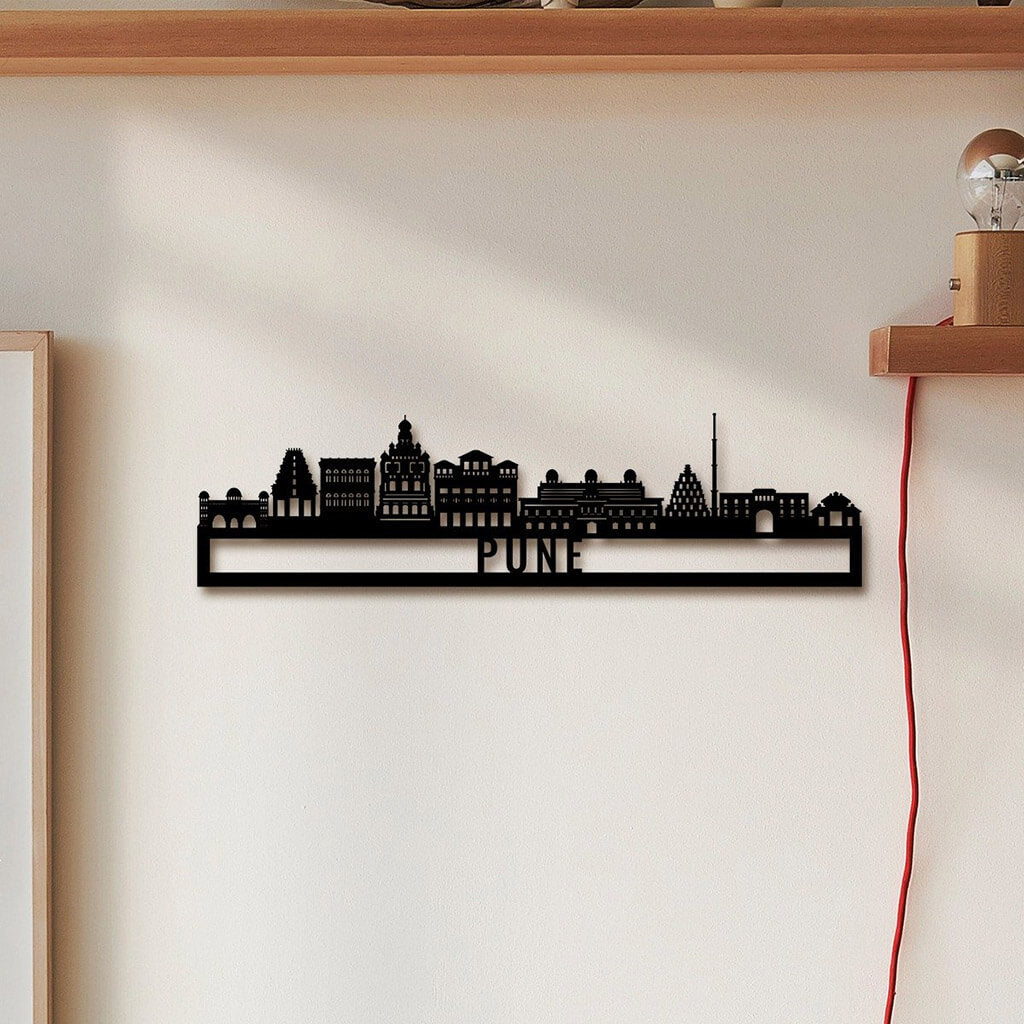 Pune Skyline Wall Hanging