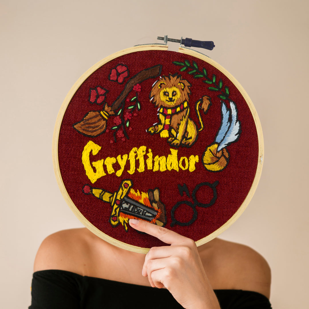 Gryffindor Embroidery Hoop Art - Harry Potter