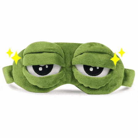 3D Plush Frog Eye Mask - bigsmall.in