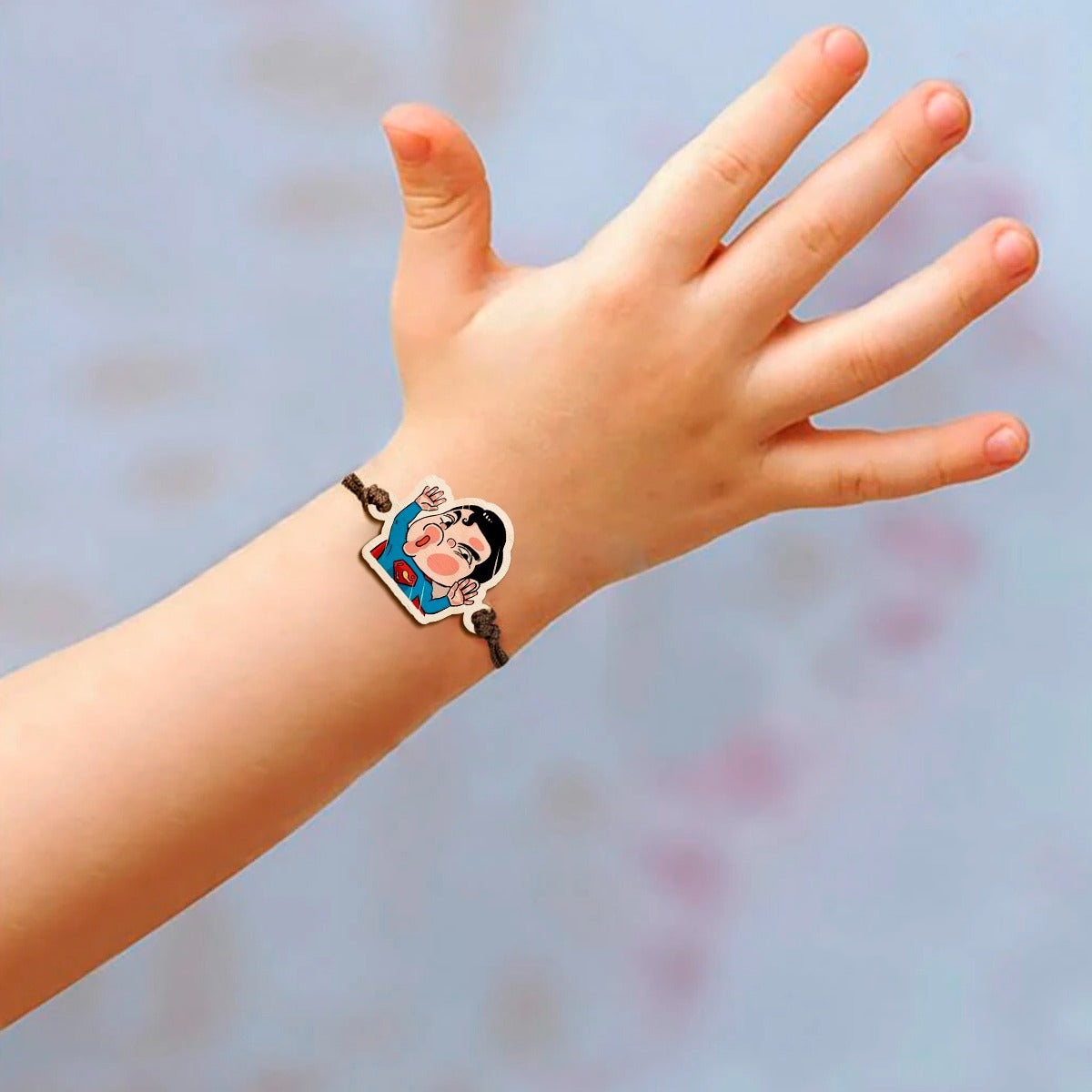 Superman Wooden Rakhi