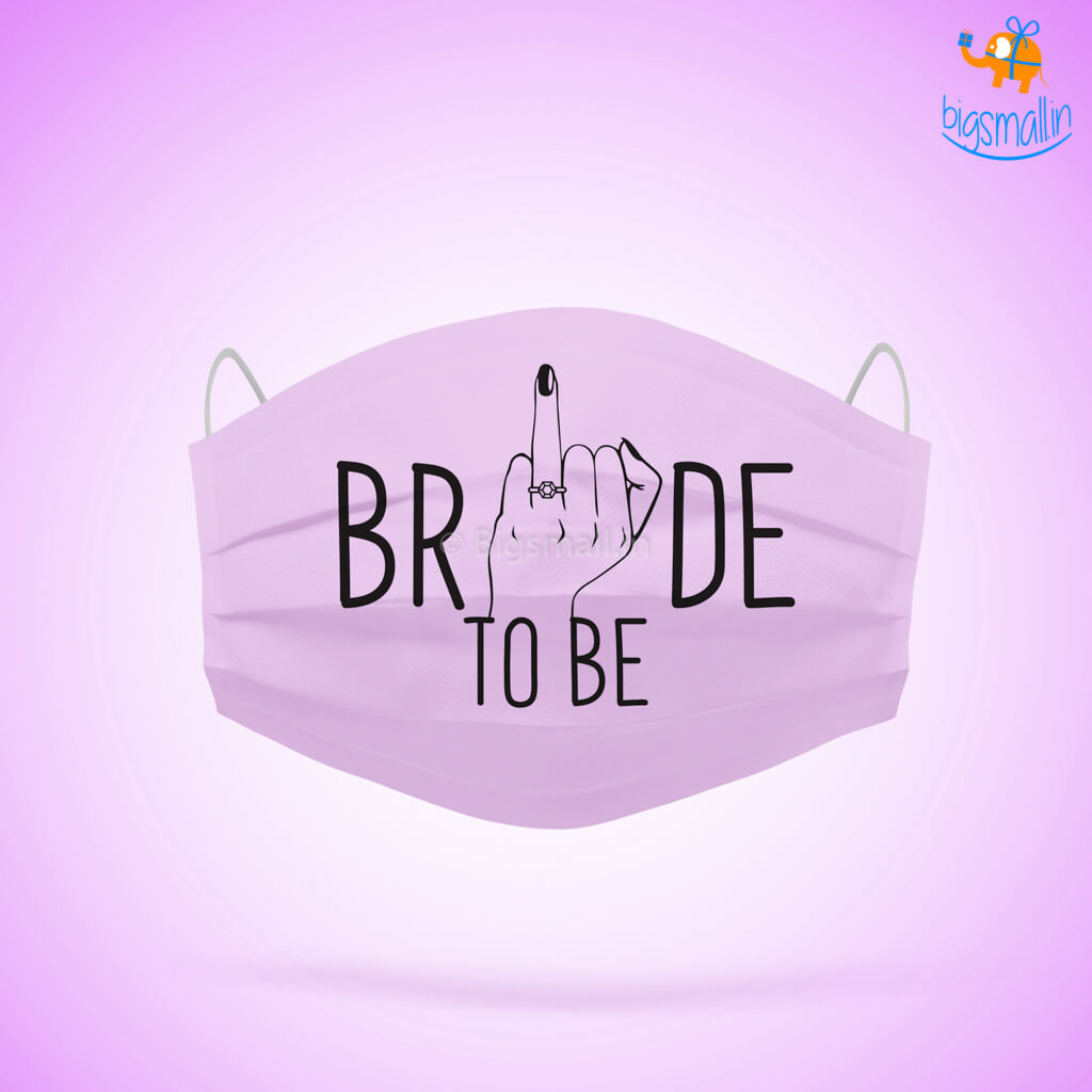 Bride To Be Cotton Mask With Filter
