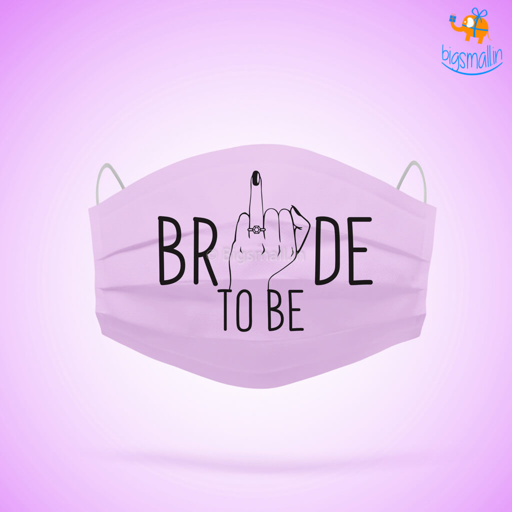 Bride To Be Cotton Mask With Filter