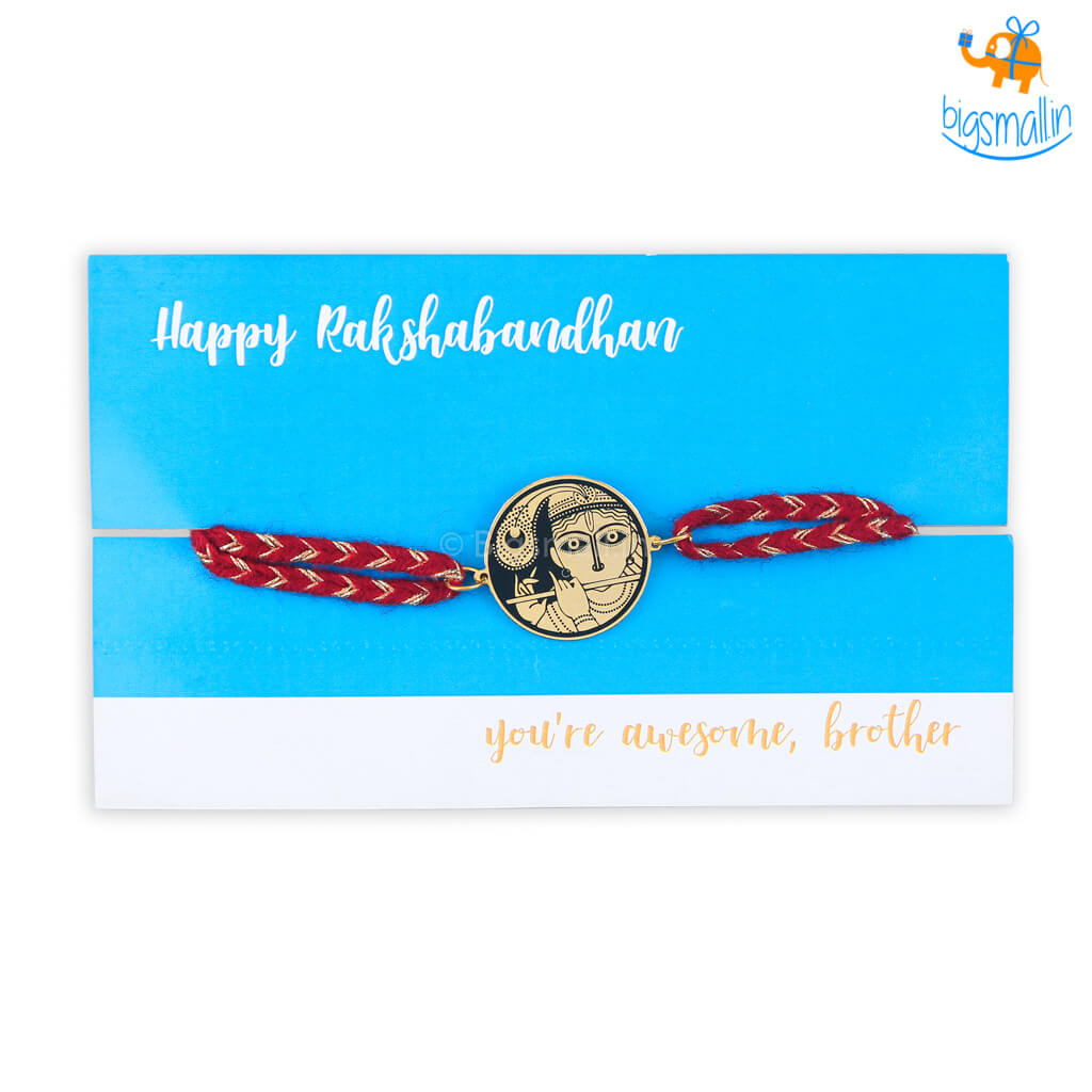 Krishna Metallic Rakhi