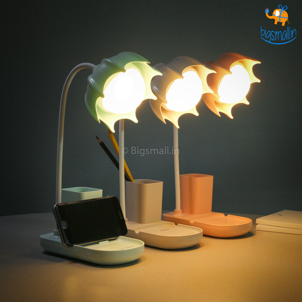 Pastel Desk Lamp With Pen & Phone Holder