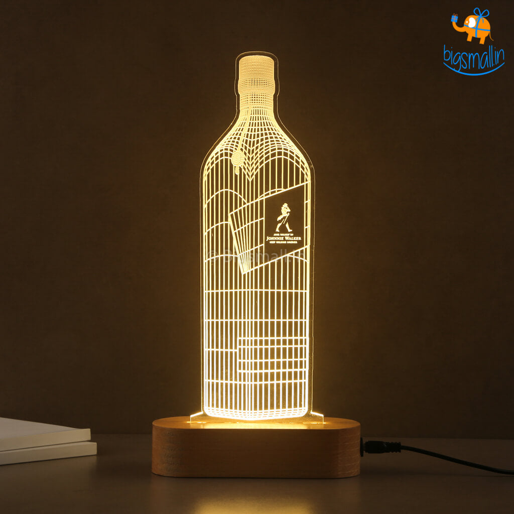 Johnnie Walker Bottle Hologram Lamp