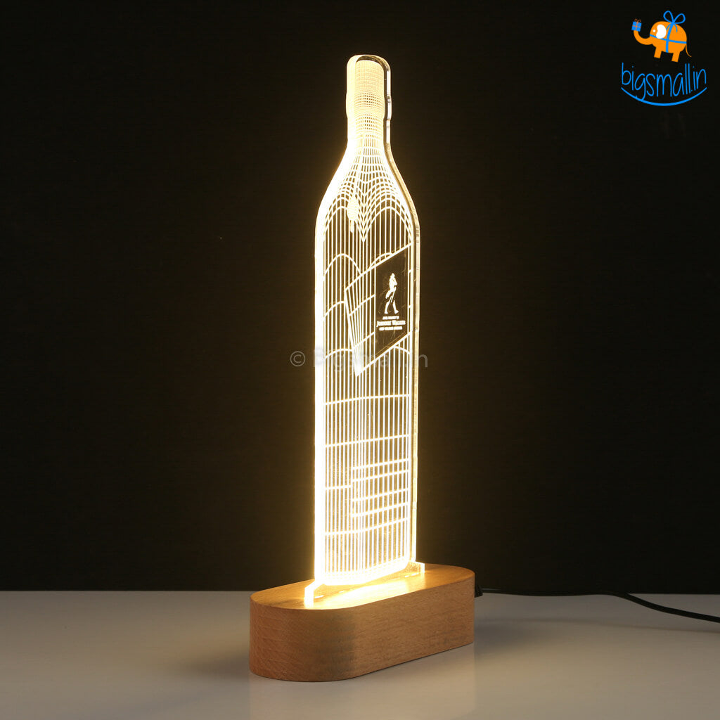 Johnnie Walker Bottle Hologram Lamp