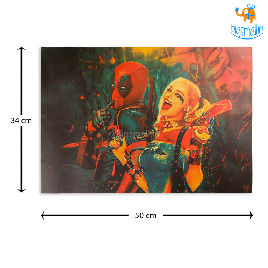 Harley Quinn & Deadpool Poster