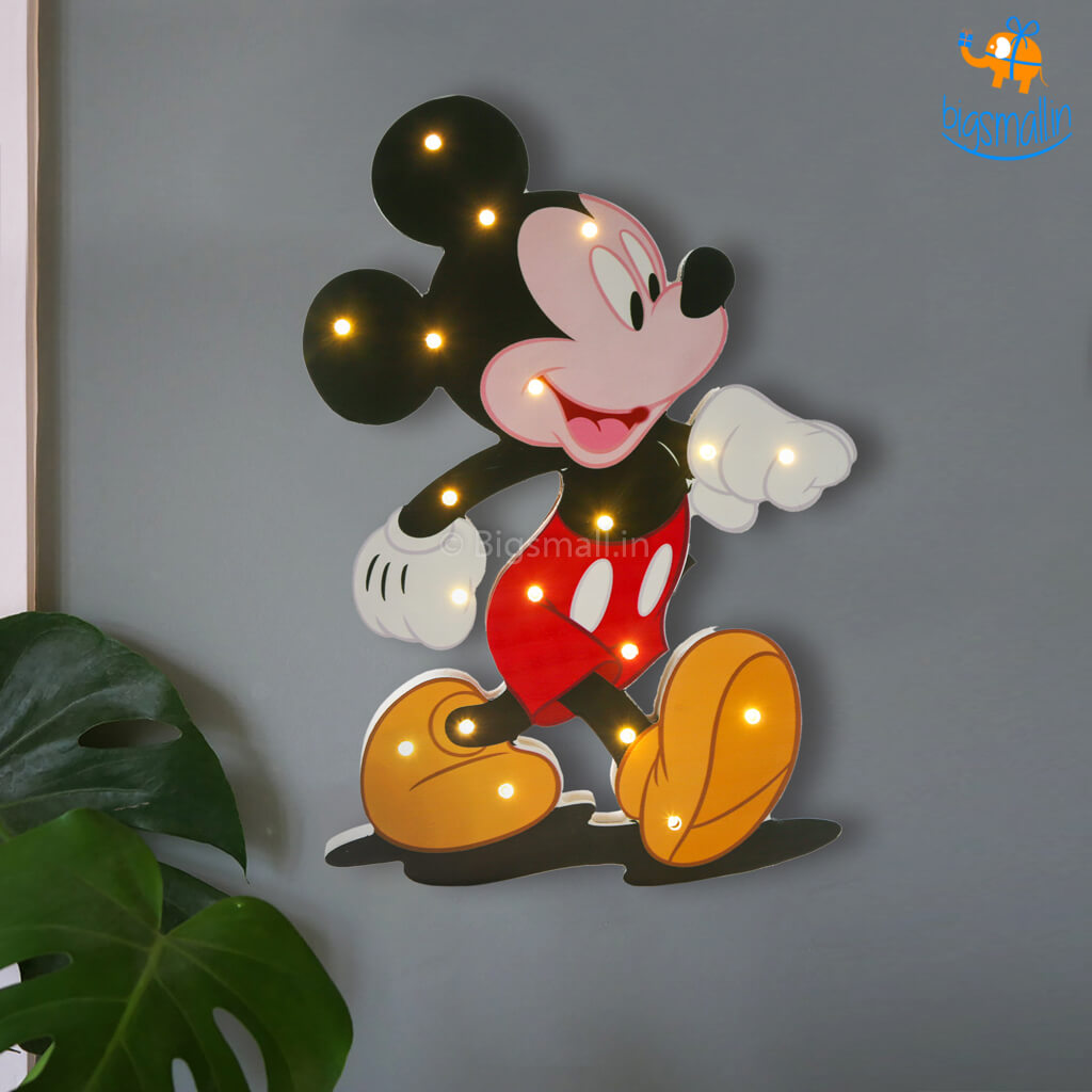 Mickey Mouse Wooden LED Lamp