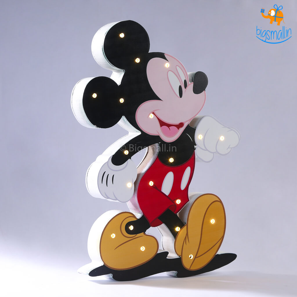 Mickey Mouse Wooden LED Lamp