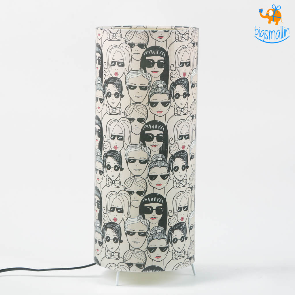 Women's Day Cylindrical Lamp