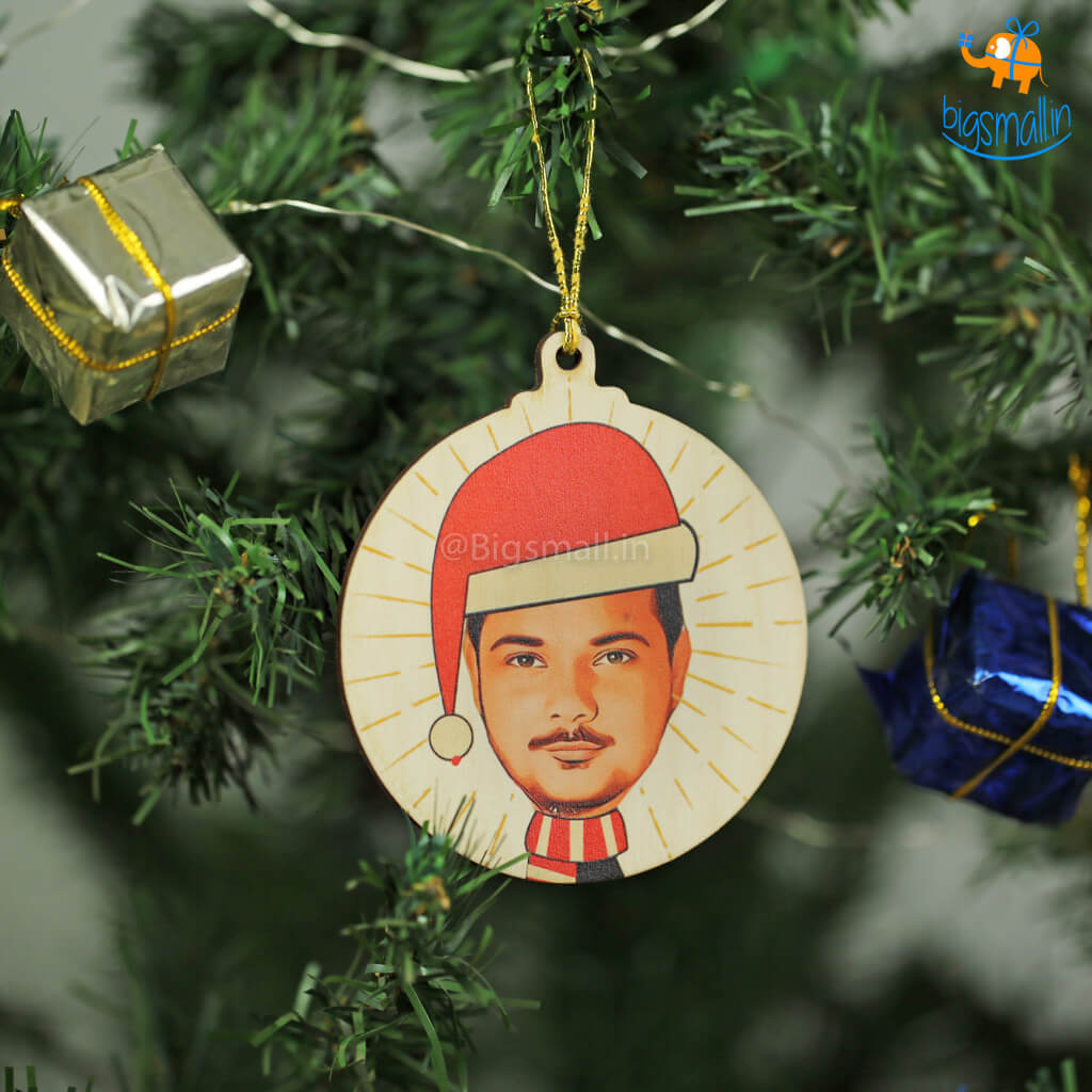 Personalized Photo Wooden Christmas Ornament | COD Not Available
