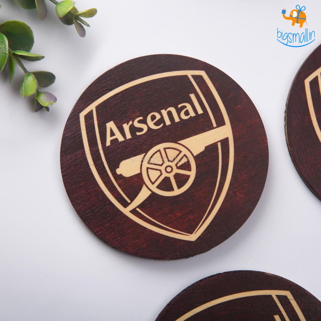 Arsenal Wooden Coasters - Set of 4