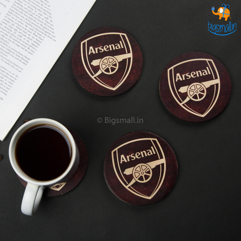 Arsenal Wooden Coasters - Set of 4