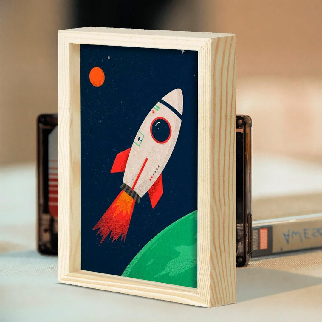 Space Wooden Wall Art - Set of 4