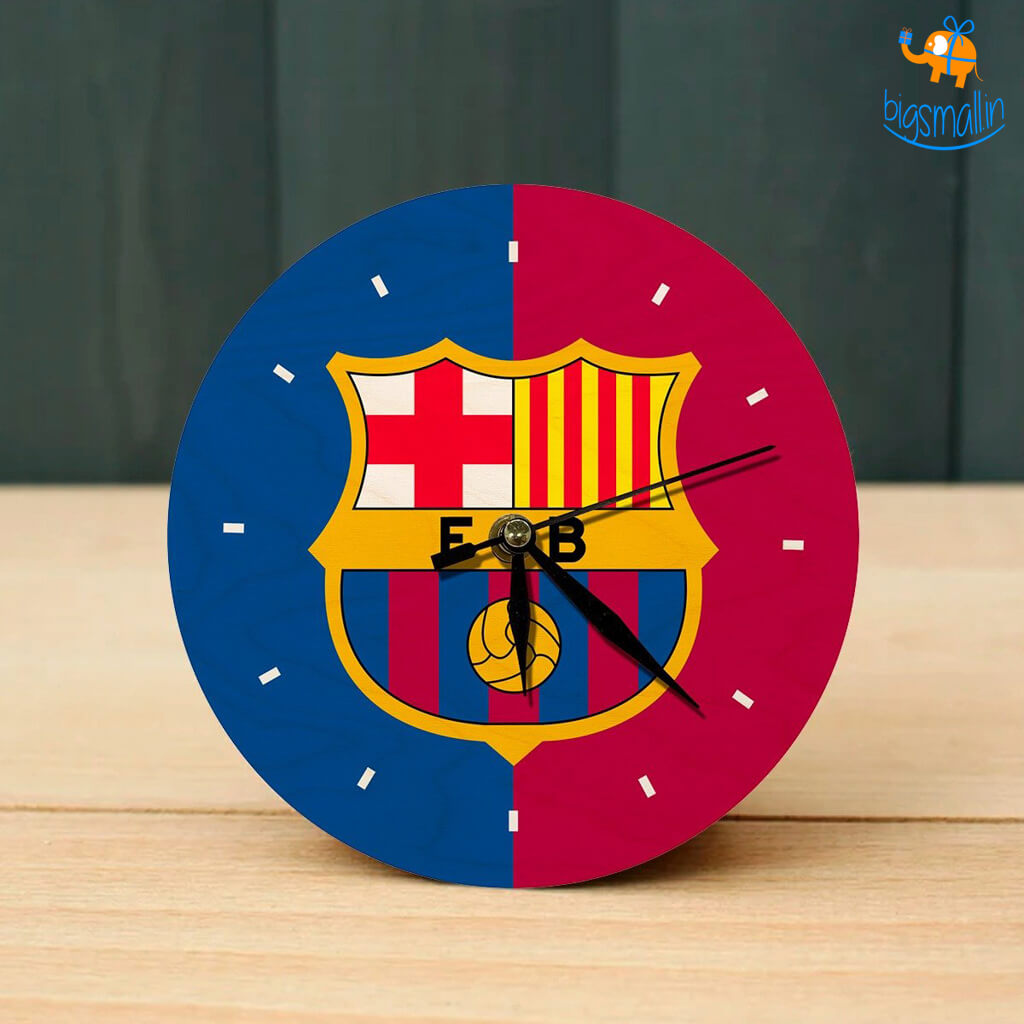 FCB Wooden Table Clock