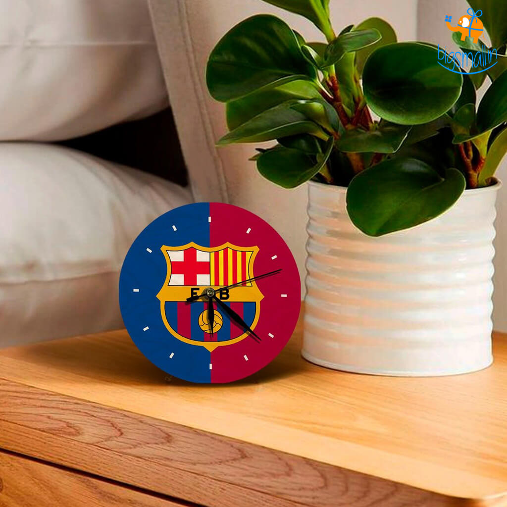 FCB Wooden Table Clock