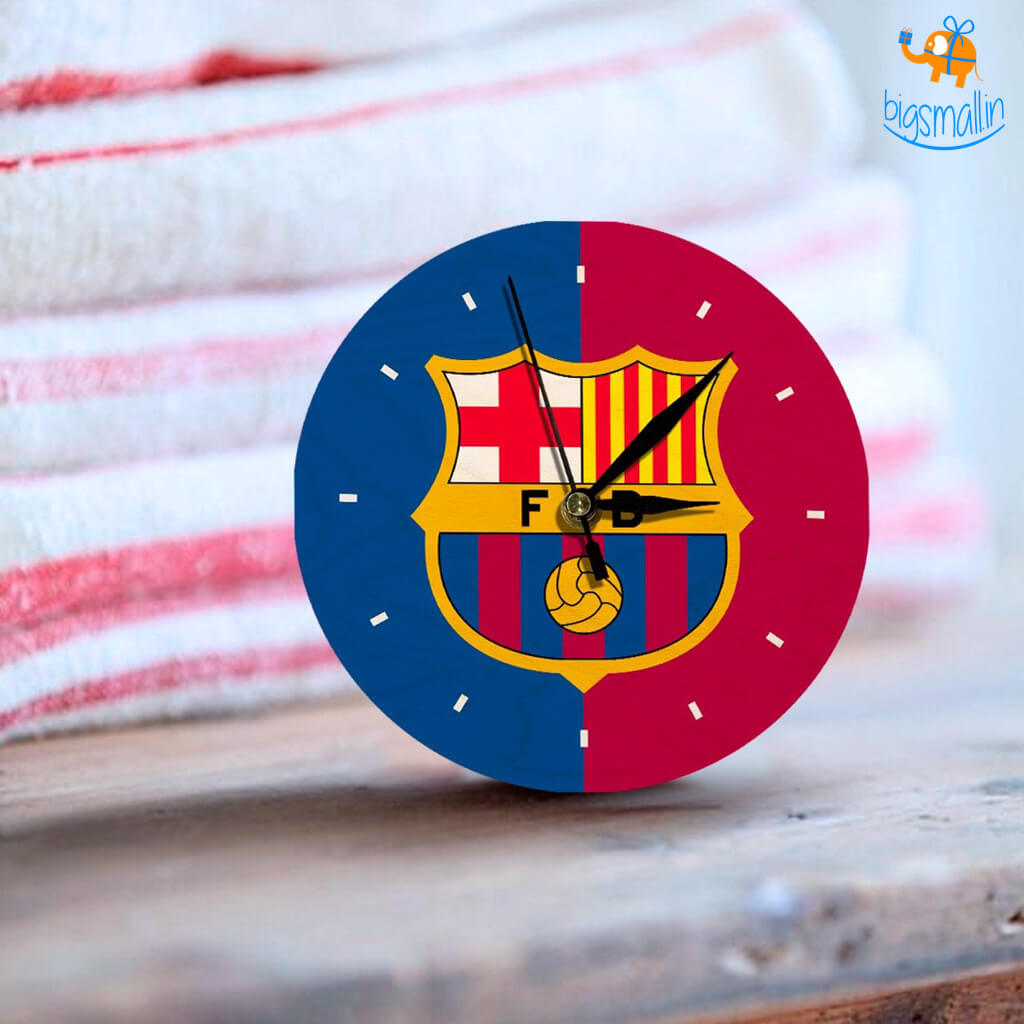 FCB Wooden Table Clock