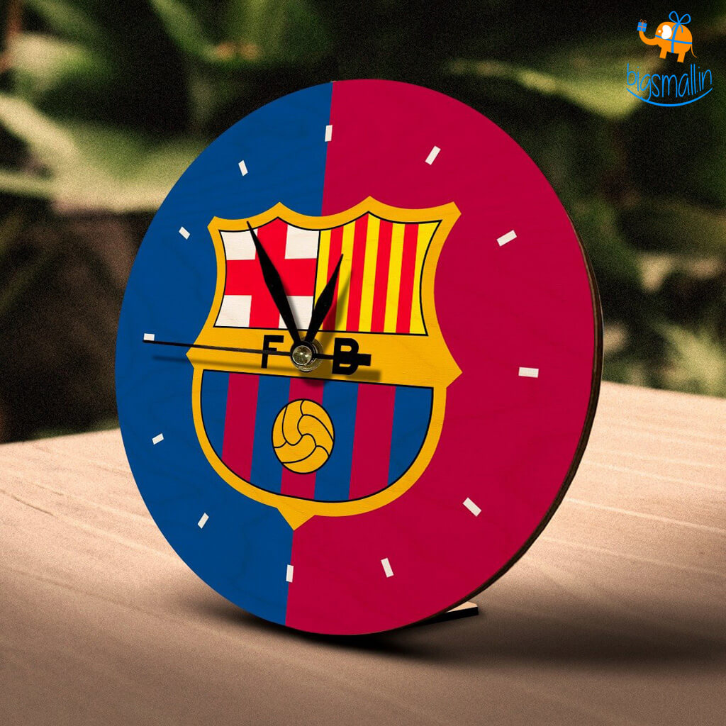 FCB Wooden Table Clock