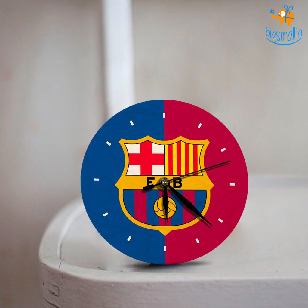 FCB Wooden Table Clock