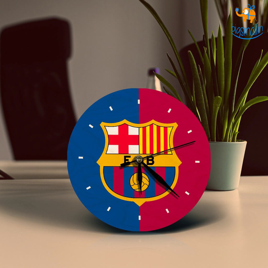 FCB Wooden Table Clock