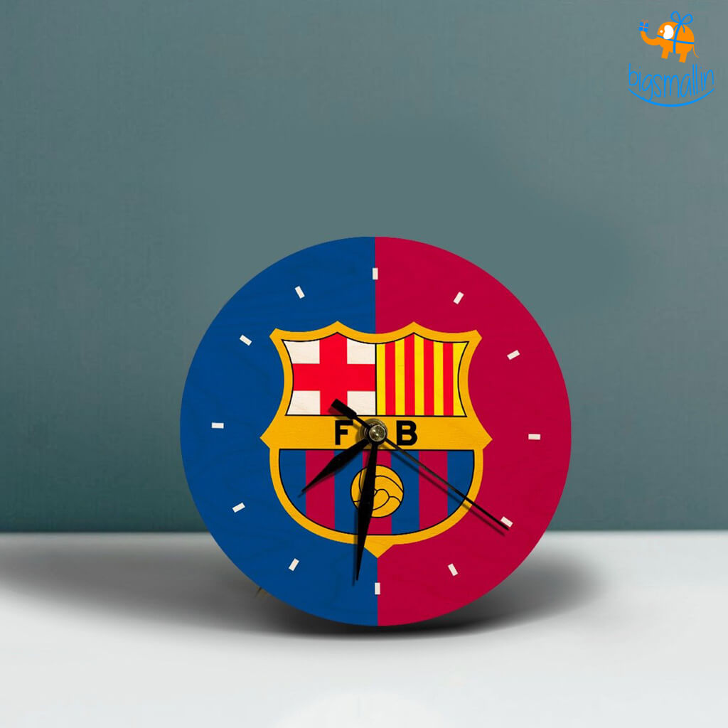 FCB Wooden Table Clock