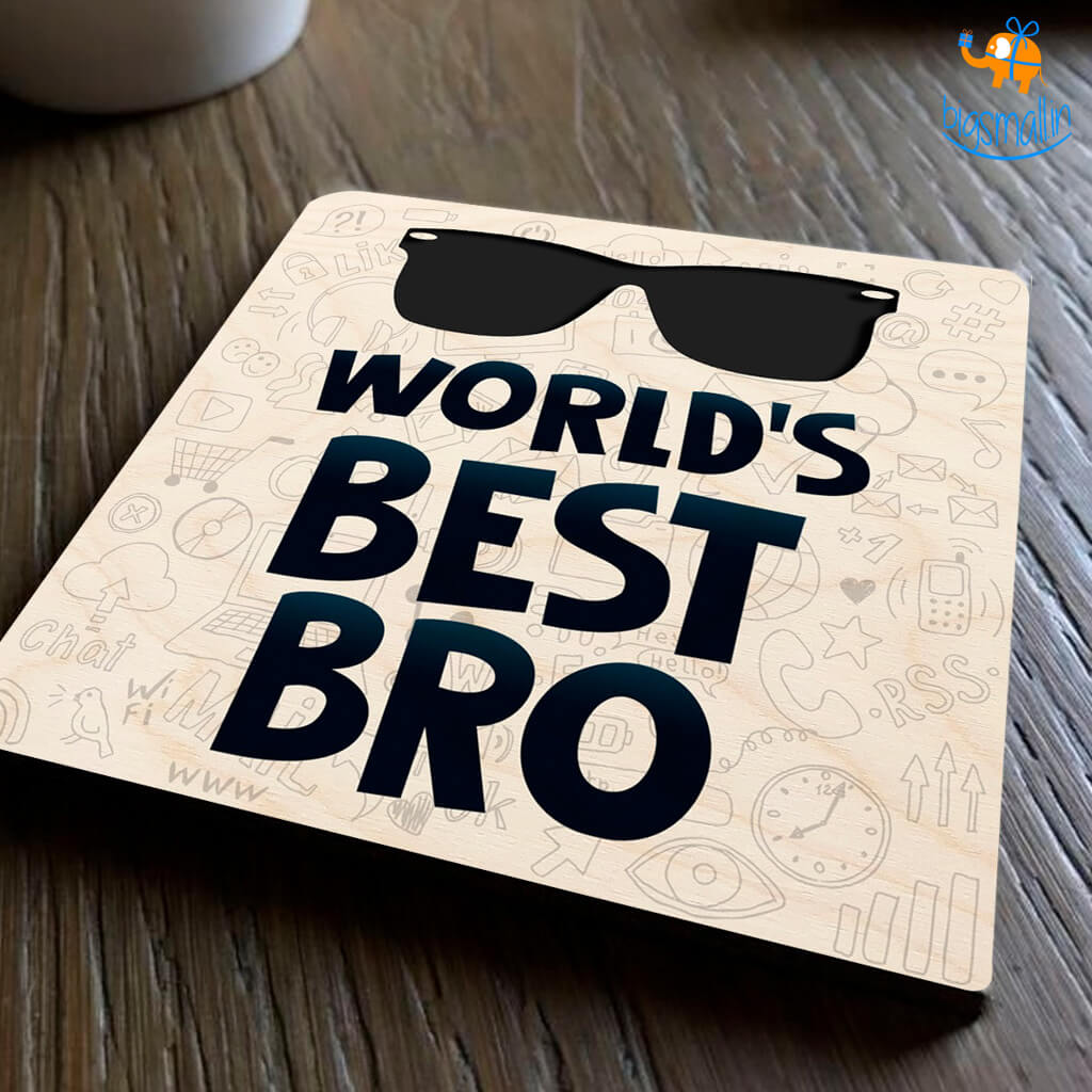 Best Brother Wooden Coasters