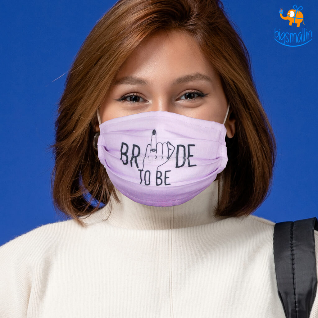 Bride To Be Cotton Mask With Filter