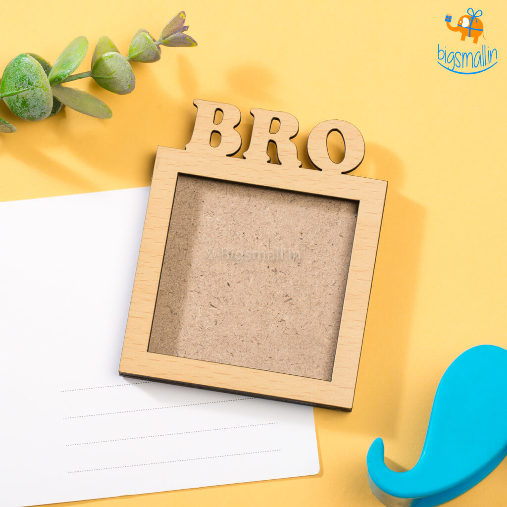 Bro Wooden Magnetic Photo Frame