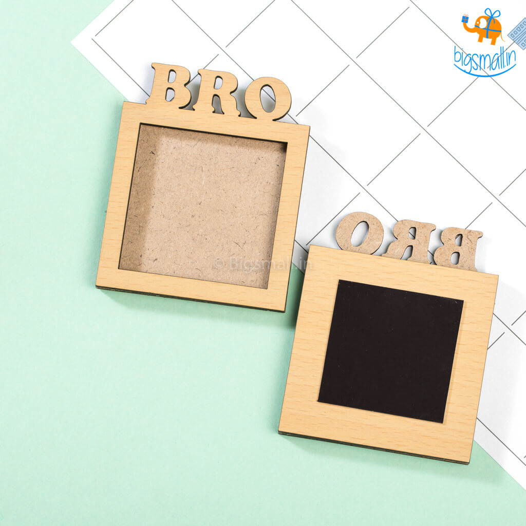 Bro Wooden Magnetic Photo Frame