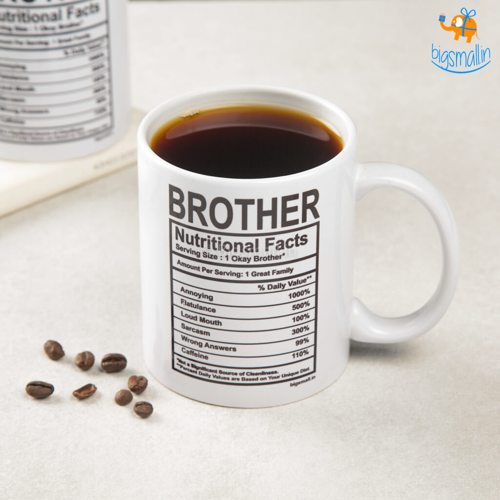 Brother Nutritional Facts Mug