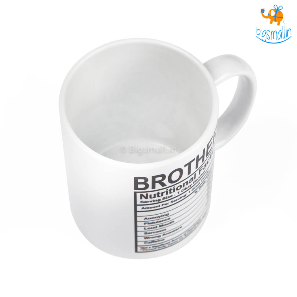 Brother Nutritional Facts Mug