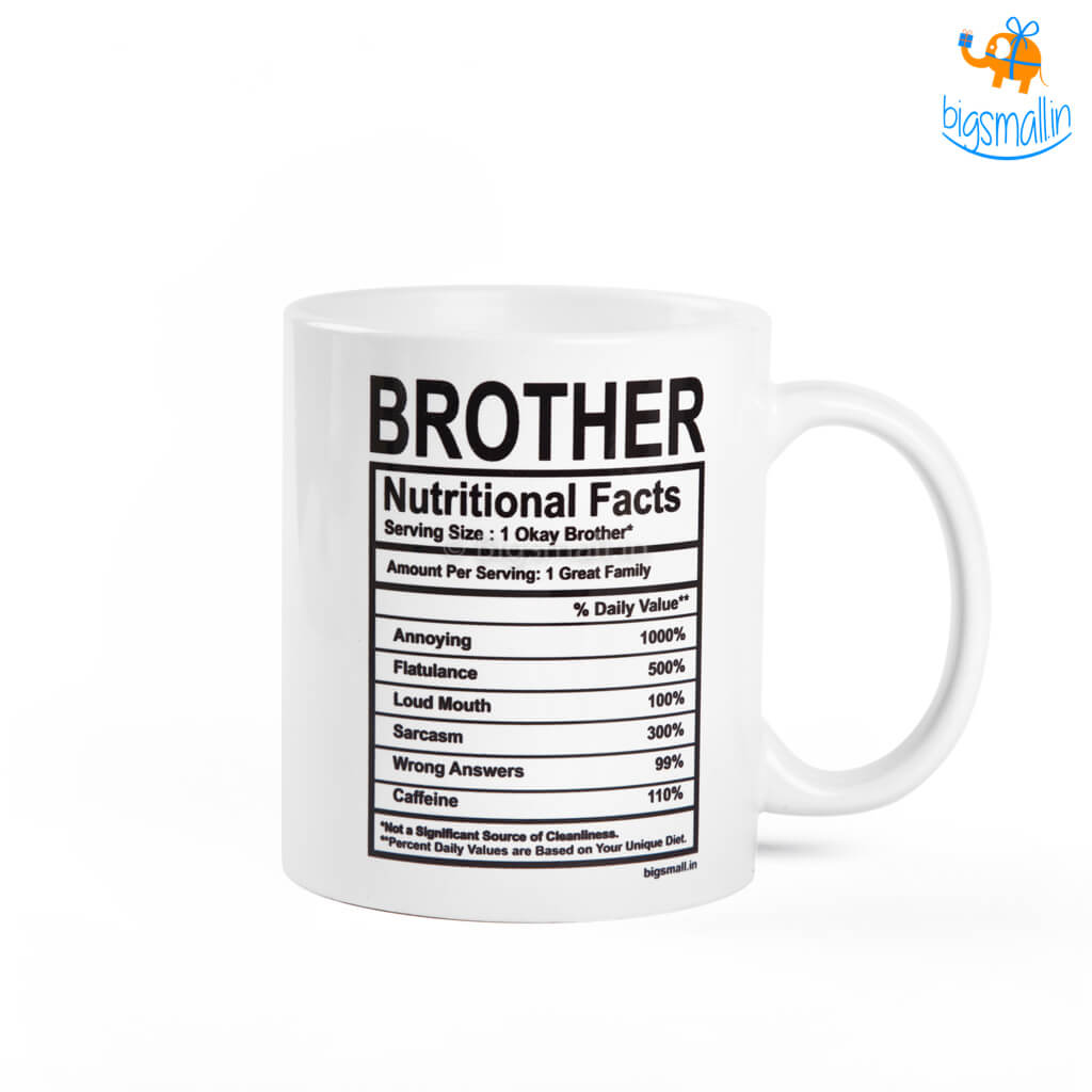 Brother Nutritional Facts Mug