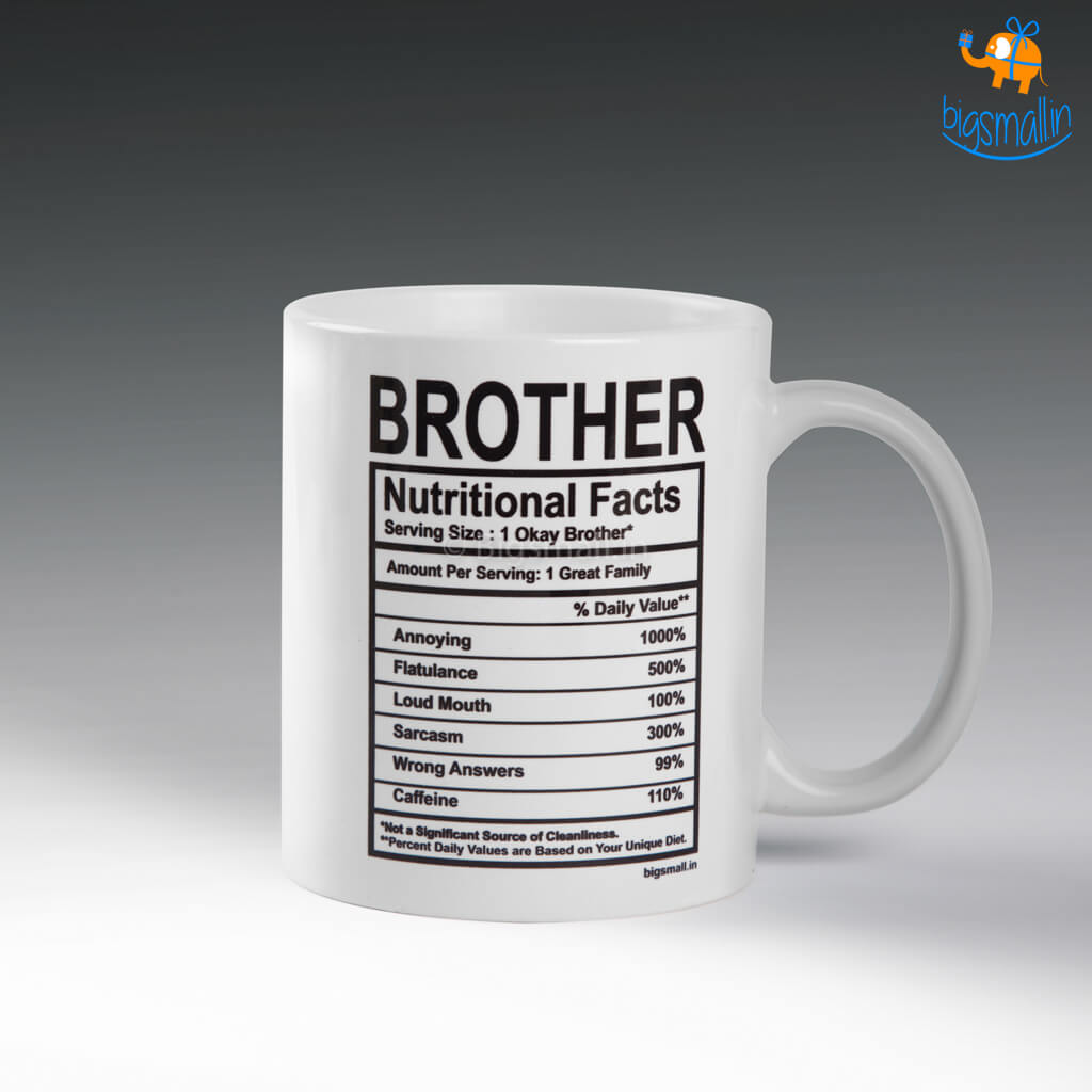 Brother Nutritional Facts Mug