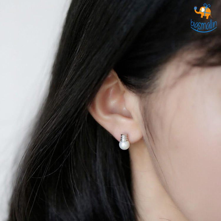 Bulb Shaped Ear Studs - bigsmall.in