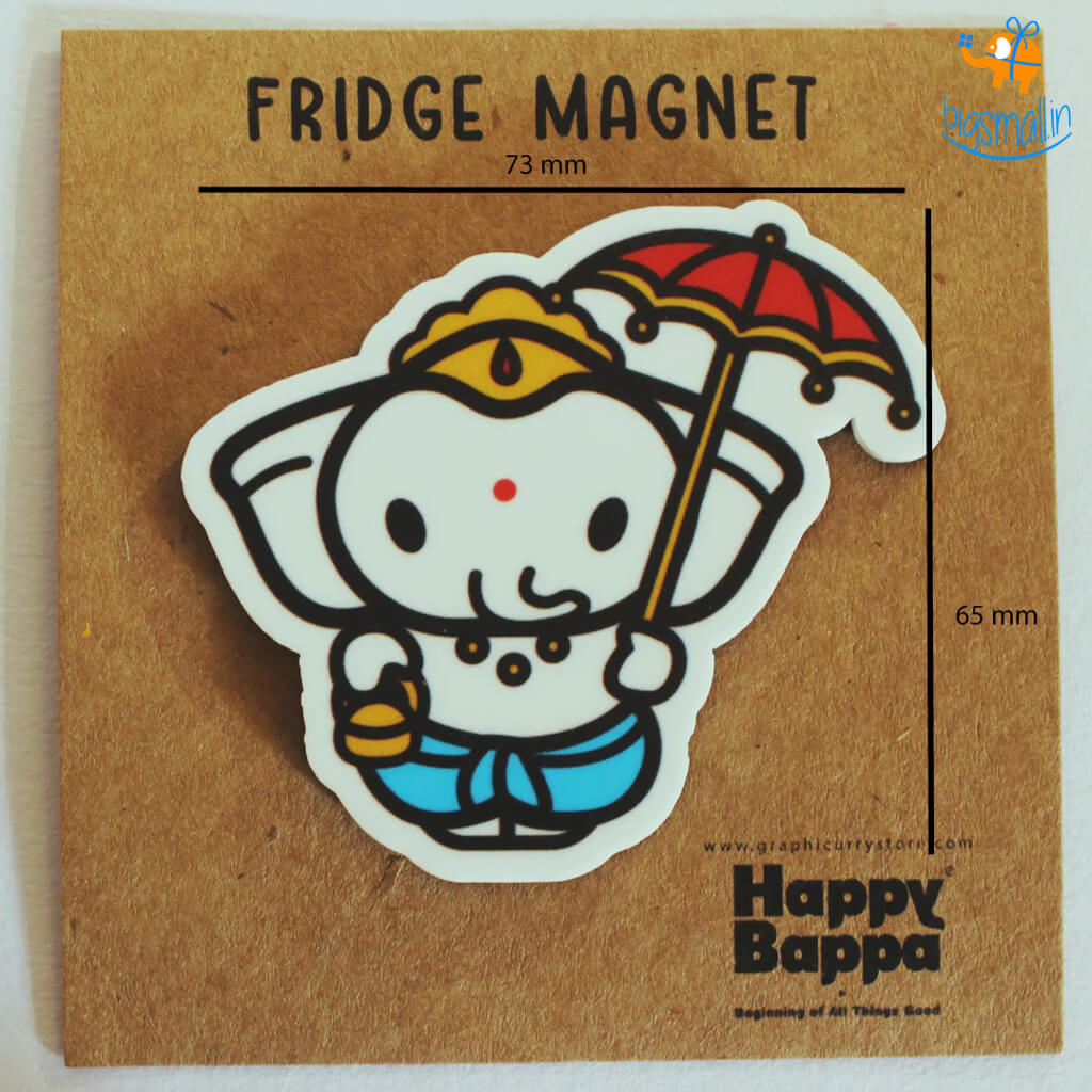 Bappa with Umbrella Fridge Magnet