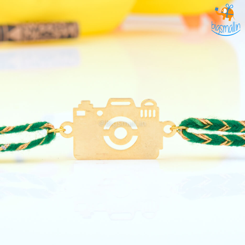 Camera Metallic Rakhi