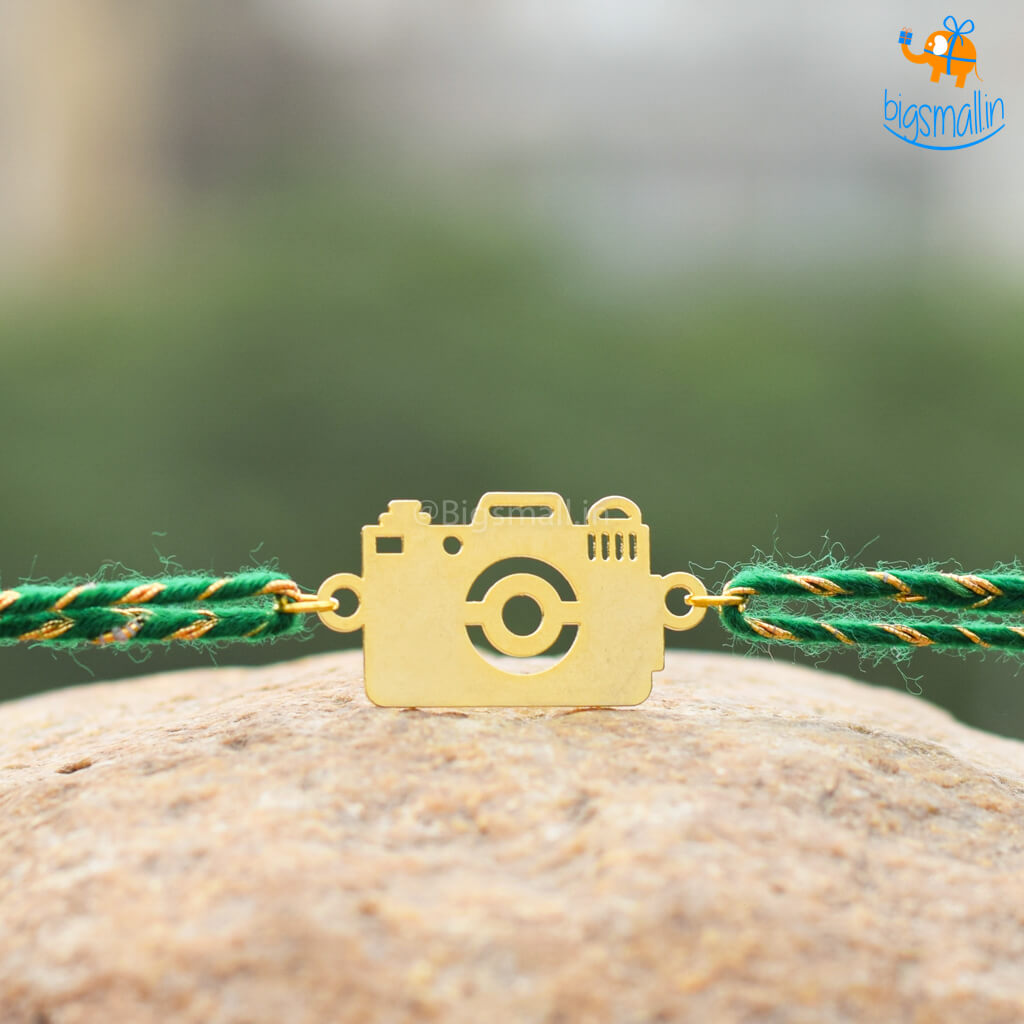 Camera Metallic Rakhi