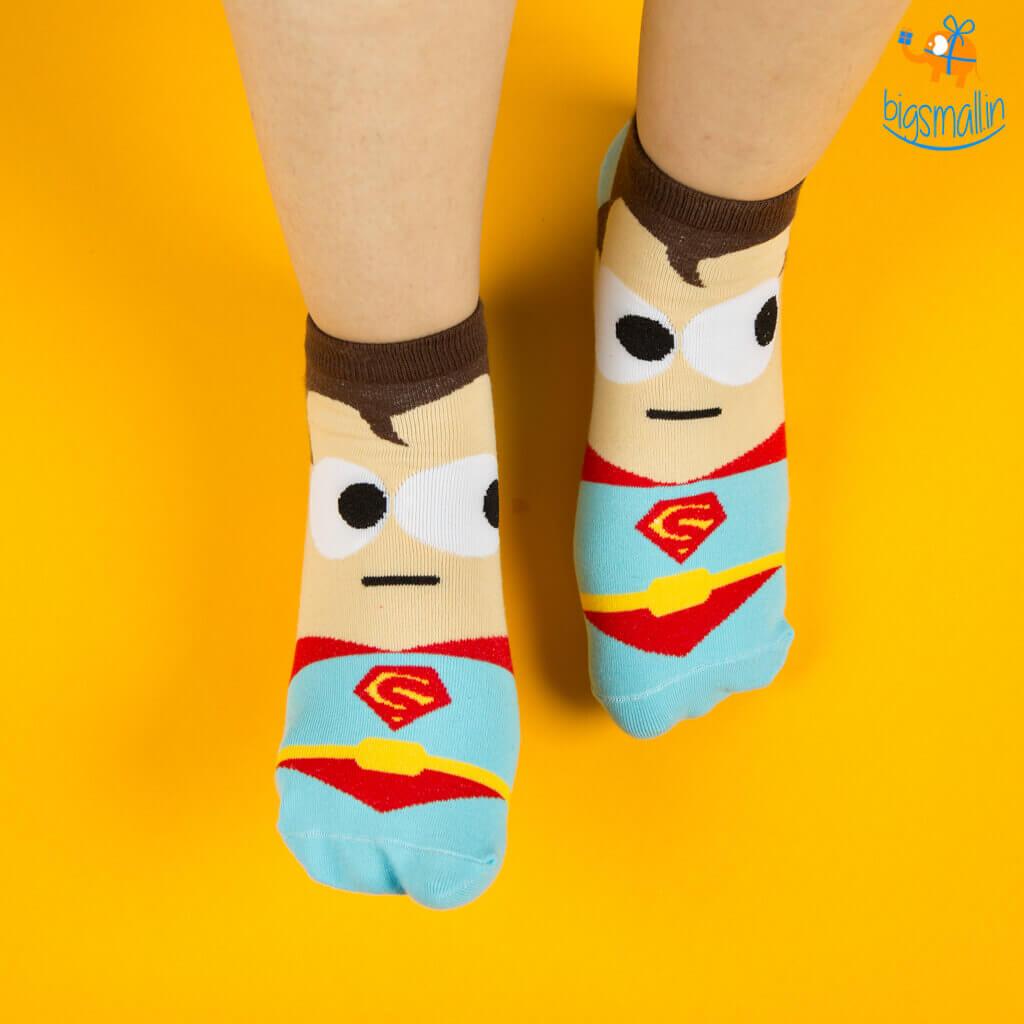 Cartoon Superhero Socks - Set of 5 - bigsmall.in