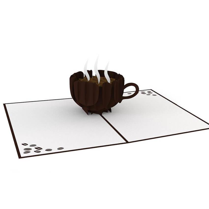 Coffee Pop up Card - bigsmall.in