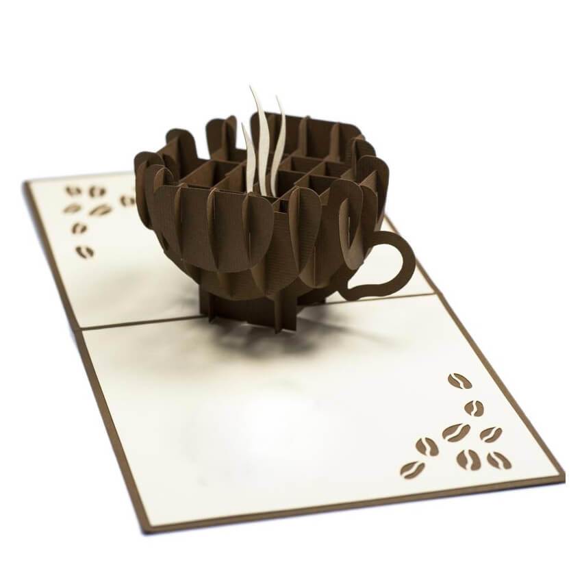 Coffee Pop up Card - bigsmall.in