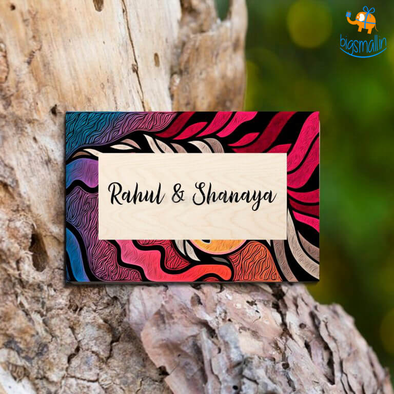 Personalized Abstract Name Plate