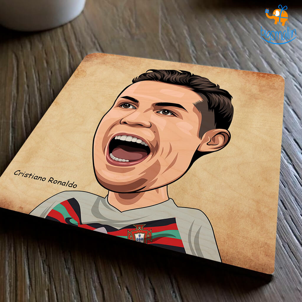 Cristiano Ronaldo Wooden Coasters