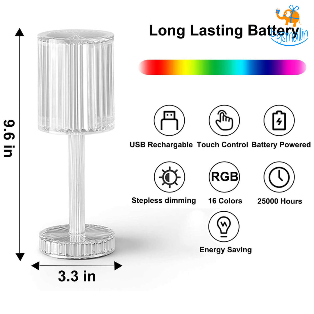 Crystal Touch Table Lamp