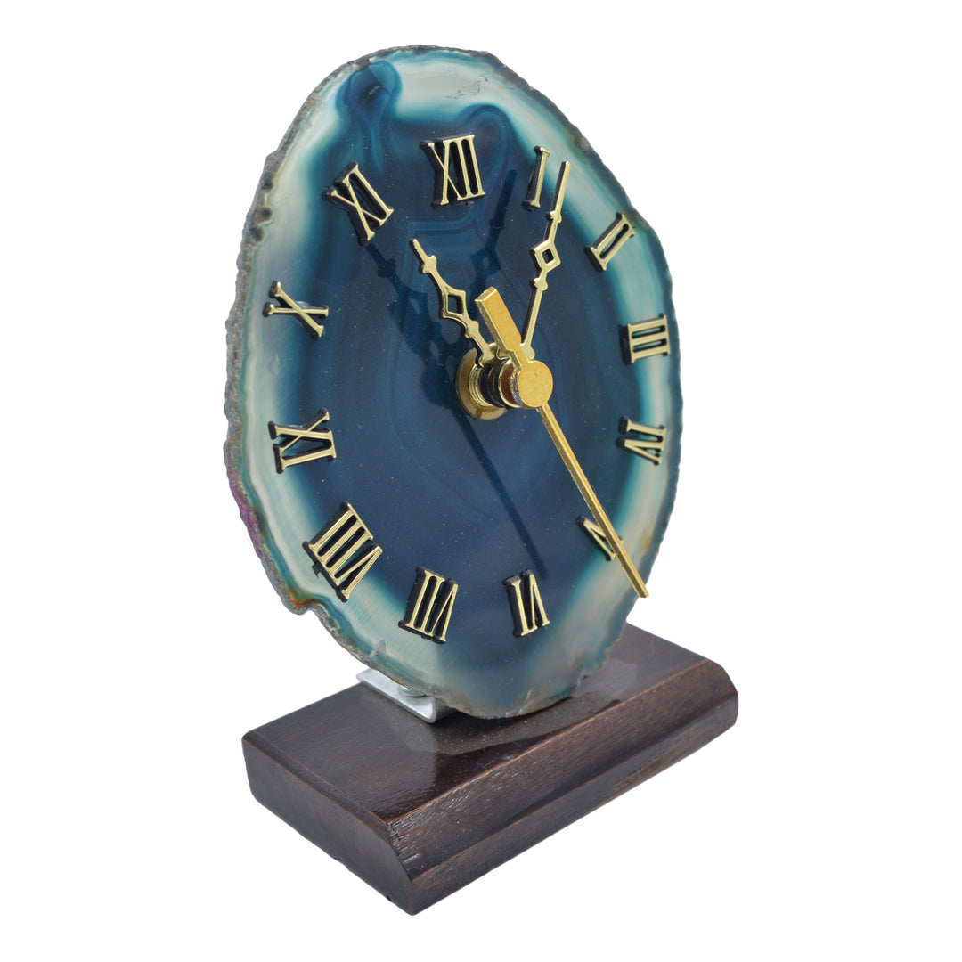 Agate Cut-Slice Clock