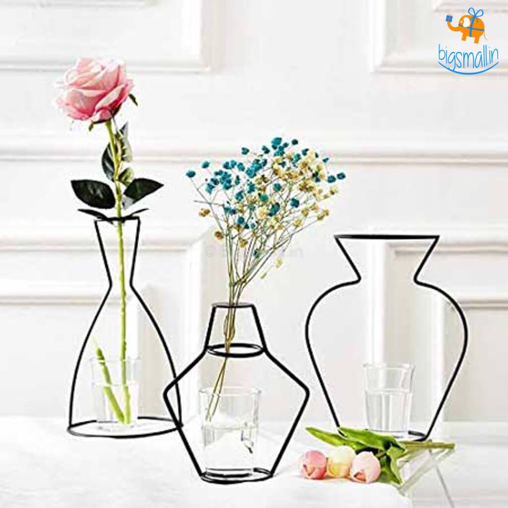Modern Art Flower Vase - Set of 3 - bigsmall.in