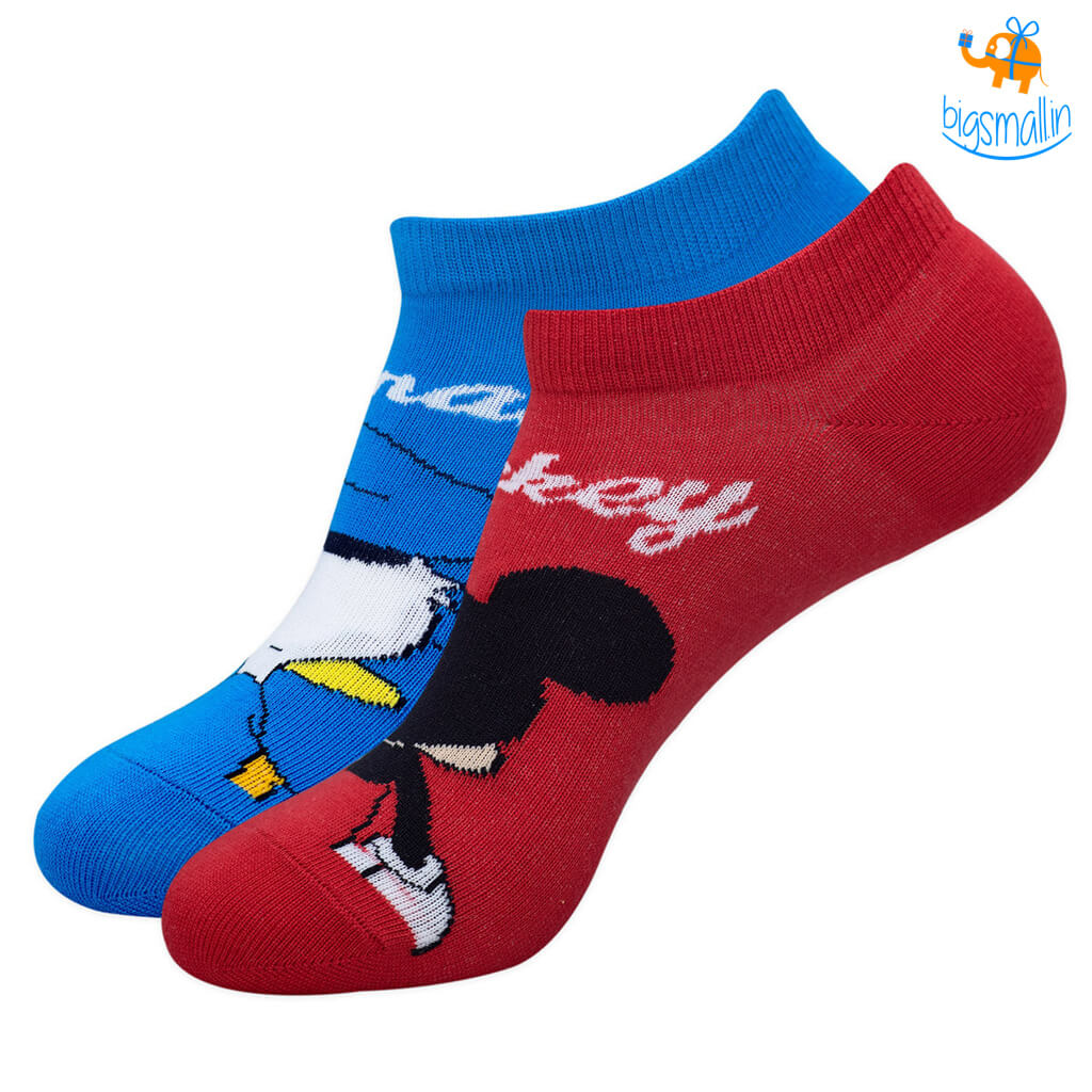 Donald Duck & Mickey Mouse Socks - Pack of 2