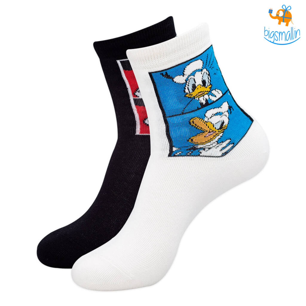 Donald and Mickey Weird Faces Socks - Pack of 2
