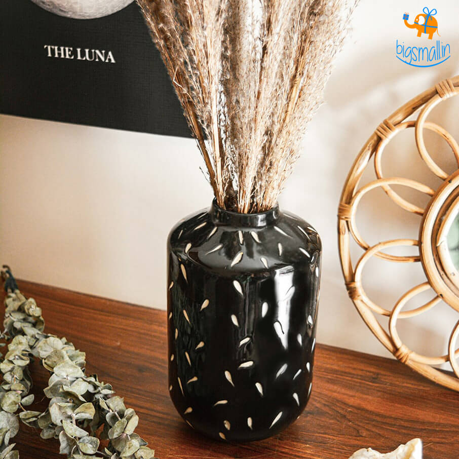 Eclipse Black Glaze Vase