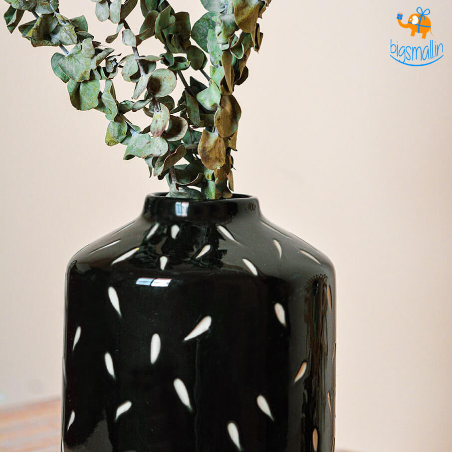 Eclipse Black Glaze Vase