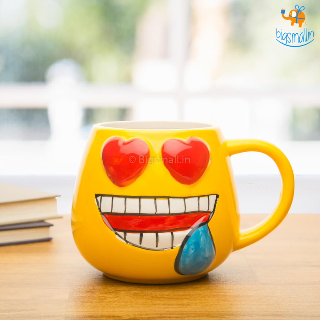 Smiley Face cup, Beer glass cup with Bamboo lid